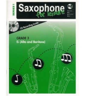 AMEB Saxophone For Leisure Grade 3 E Flat Bk/CD Series 1