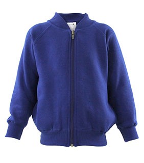 Unisex Fleece Zip Jacket Blue