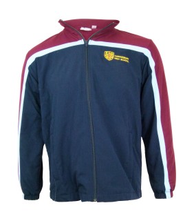 Jacket Microfibre Navy/Maroon with Fleece lining