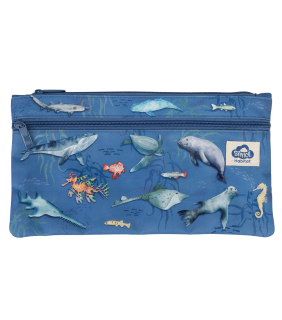 Spencil Habitat Twin Zip Pencil Case - Marine Rescue