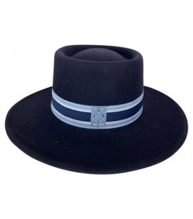 Boys Navy Hat With Hatband