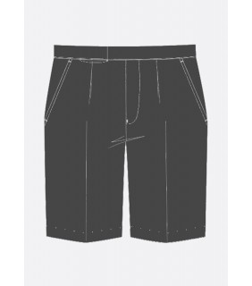 Shorts Formal Boys Elastic Back Dark Grey
