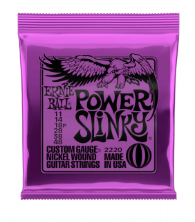 Ernie Ball Guitar Strings Electric 11/48 Nickel Power Slinky