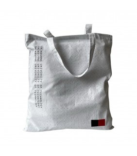 White Calico Tote