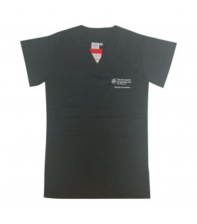 Staff Clinic Scrub Tops Black Ladies