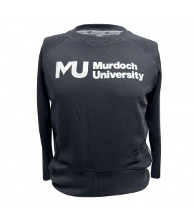 Ladies Black Crew Sweatshirt 