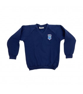 Jumper V Neck Navy Fleece