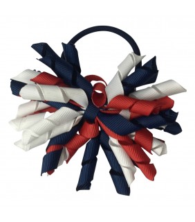 Korker Bow Red Navy White