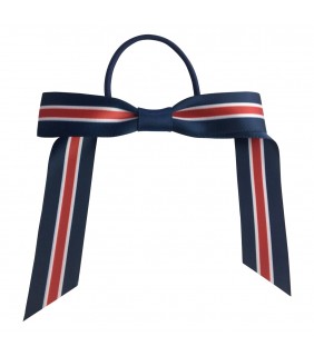 Hair Bow Ponytail Stripe