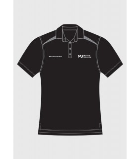 Education Student Polo Black/Grey - Ladies