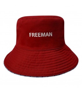 Bucket Hat Reversible BOTTLE/RED Freeman