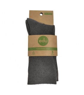 Essentials Turndown Sock Grey (3pk)