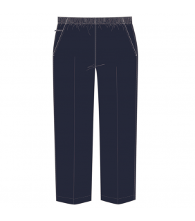 Essentials Jnr Navy Boys Formal Elastic Trousers