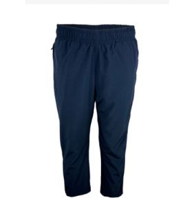 Navy Dark Microfibre Straight Leg Track Pants 