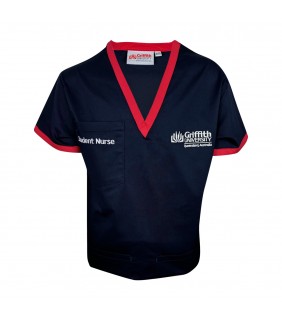 GU Nursing Scrub Top Red