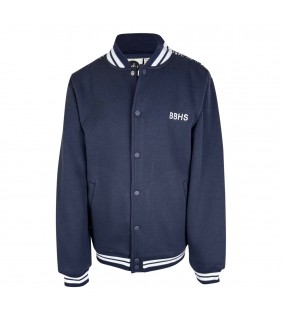Navy/WhiteVarsity Jacket Style