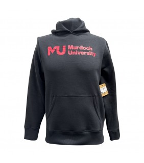 Hoodie Black Large Logo - Ladies 