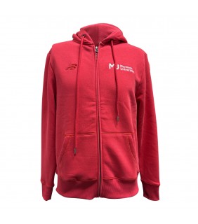 Zip Hoodie Red - Mens 