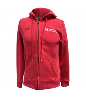 Zip Hoodie Red - Ladies 