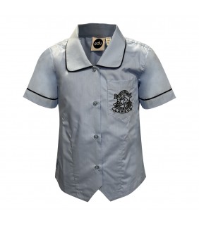 Girls S/S Blouse Sky Blue 