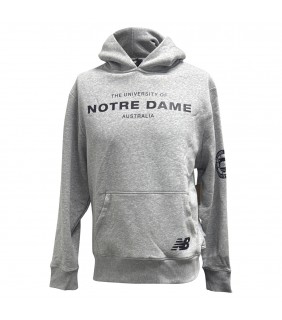 Mens Grey Hoodie / Navy Logo