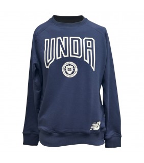 Unisex Crew Neck Sweater - Navy/White  