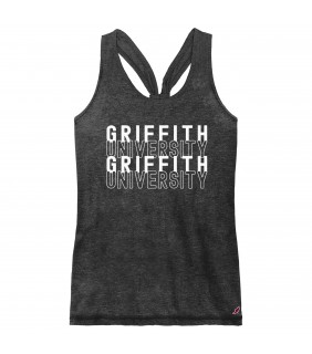 Womens Racerback Tank - HTR Black 