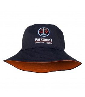 Hat Bucket Ink Navy/Orange Reversible 