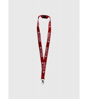 La Trobe University Bamboo Lanyard Red