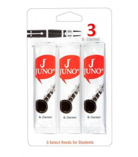 Juno Clarinet Reed Card of 3 Grade 3