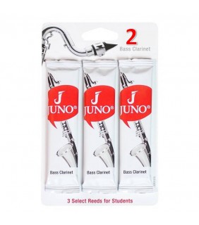 Juno Bass Clarinet Reeds 3pk Grade 2