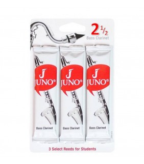 Juno Bass Clarinet Reeds 3pk Grade 2.5