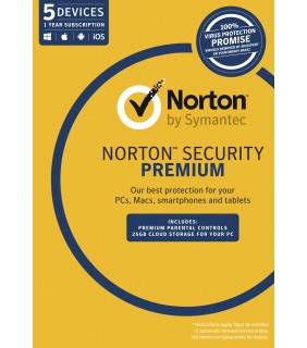 NORTON SECURITY PREMIUM 3.0 OEM - 5 DEVICES 12 MONTHS