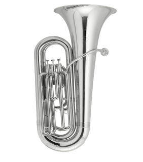 John Packer Tuba- Compact model Bb - 3 valve - silver plated