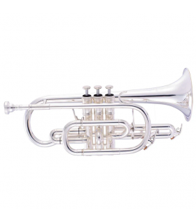 John Packer Cornet- Bb - Smith Watkins - solid silver leadpipe - silver