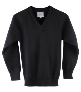 Trutex Poly Cotton Knitted Jumper Black