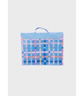 Spencil Library Bag - Pastel Plaid