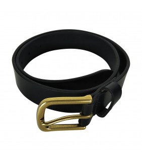 Black Belt with Gold Buckle