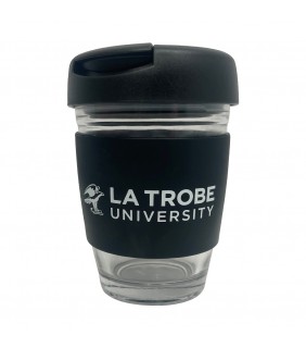 LTU Vienna Glass Coffee Flip Lid Black