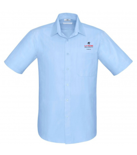 La Trobe University Podiatry Mens SS Shirt - Blue