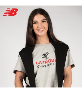 LTU New Balance Ladies T-Shirt Large Crest Grey