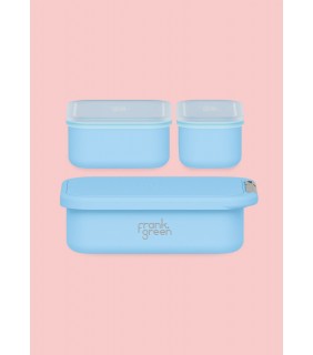 Lunch Container with Silicone Lid - Sky Blue