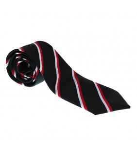 Tie Black with Stripes (Junior)