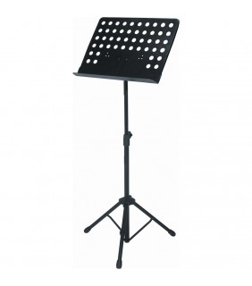 Quik Lok MS330 Sheet music stand w/perforated metal desk - Black