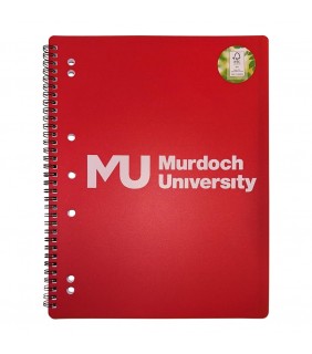 A4 Notebook Red 140pg