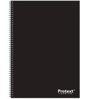 Protext Premium spiral Notebook with PP cover and pocket side bound