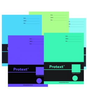 Protext Exercise Book Poly Cover A4 96pg solid ruled with Margin