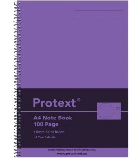 Protext A4 100pg PP Note Book Purple