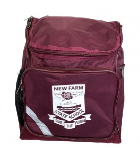 Bag Backpack Maroon with Logo L