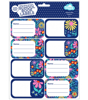Spencil Book Labels - Flower Fun